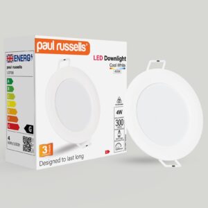 4W, LED Round Ceiling Downlights, 300 Lumens, 4000K Cool White, Non-Dimmable Panel Spotlights