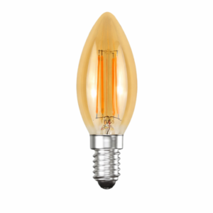LED Filament Candle 4.5W=35W Extra Warm White Amber 2200K SES E14 Small Edison Screw Bulbs