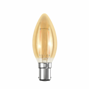 LED Filament Candle 2.5W=20W Extra Warm White Amber 2200K SBC B15 Small Bayonet Cap Bulbs
