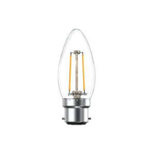 LED Filament Candle 2.5W=25W Warm White 2700K BC B22 Bayonet Cap Bulbs