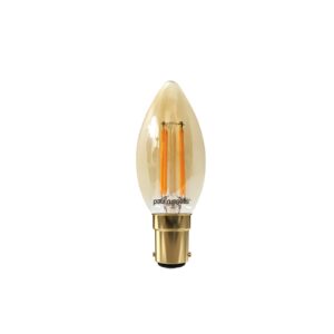 LED Dimmable Filament Candle 4.5W (40w), SBC/B15, 423 Lumens, Extra Warm White(2200K), 240V