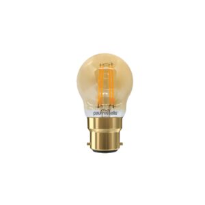 LED Filament Dimmable Golf 4.5W=40W Extra Warm White Bayonet Cap BC B22 Bulbs