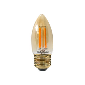 LED Filament Candle 4.5W=35W Extra Warm White Amber 2200K ES E27 Edison Screw Bulbs