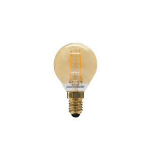 LED Filament Golf Ball 2.5W=20W Extra Warm White Amber 2200K SES E14 Small Edison Screw Bulbs