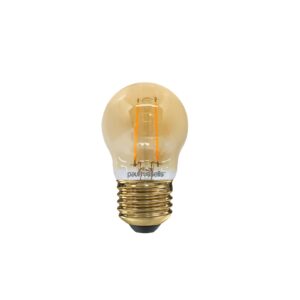 LED Filament Golf Ball 2.5W=20W Extra Warm White Amber 2200K ES E27 Edison Screw Cap Bulbs