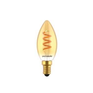 LED Filament Spiral Candle 2.5W=15w Extra Warm White (AMBER) SES E14 Small Edison Screw Decorative Bulbs