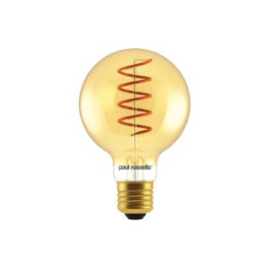 LED Filament Spiral G80 4W=25w Extra Warm White (AMBER) ES E27 Edison Screw Decorative Bulbs