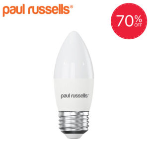 LED Frosted Candle 3W=25W Warm White 2700K ES E27 Edison Screw [10 Bulbs]