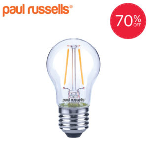 LED Filament Golf Ball 2.5W=25W Warm White 2700K ES E27 Edison Screw Bulbs