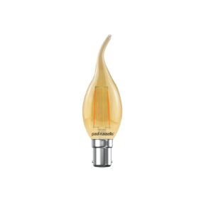 LED Filament Bent Tip Candle 2.5W=20W Extra Warm White (AMBER) SBC B15 Small Bayonet Cap Bulbs