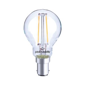 LED Filament GOLF 2.5W=25W Warm White SBC B15 Small Bayonet Cap Bulbs
