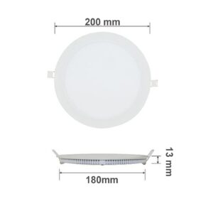 LED Round PANEL Light 15W=125W Warm White 2700K