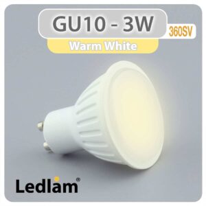 GU10 LED Spot Light 3W 360SV