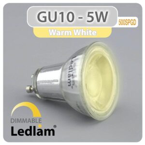 GU10 LED Spot Light 5W 500SPGD - dimmable