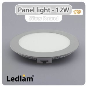 LED Panel Light 12W Round 17RP silver