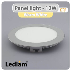 LED Panel Light 12W Round 17RP silver
