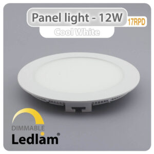 LED Panel Light 12W Round 17RPD - dimmable