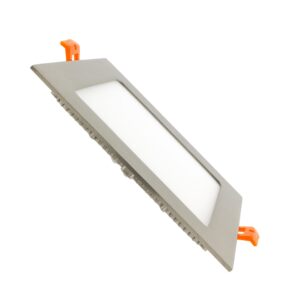 LED Panel Light 12W Square 1717SP brushed steel
