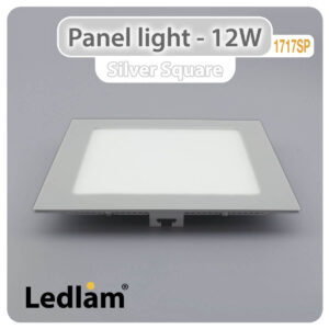 LED Panel Light 12W Square 1717SP silver