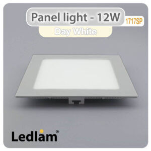 LED Panel Light 12W Square 1717SP silver
