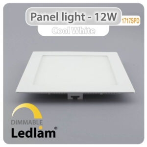 LED Panel Light 12W Square 1717SPD - dimmable