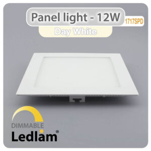 LED Panel Light 12W Square 1717SPD - dimmable
