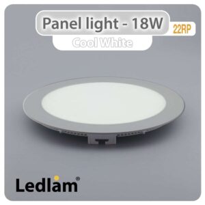 LED Panel Light 18W Round 22RP silver
