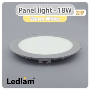 LED Panel Light 18W Round 22RP silver
