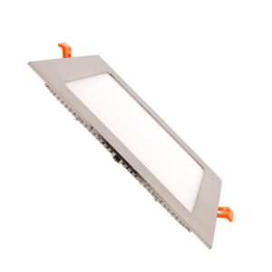 LED Panel Light 18W Square 2222SP brushed steel