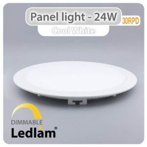 LED Panel Light 24W Round 30RPD - dimmable