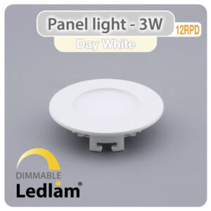 LED Panel Light 3W Round 9RPD - dimmable
