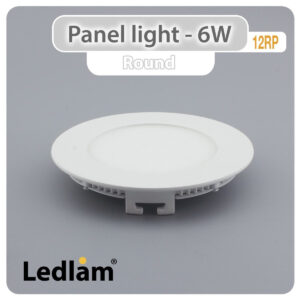 LED Panel Light 6W Round 12RP
