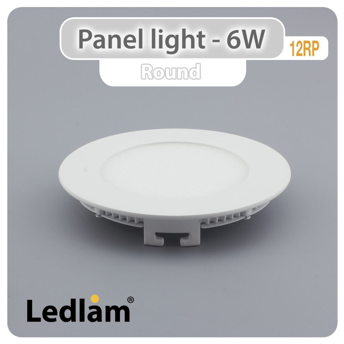 LED Panel Light 6W Round 12RP