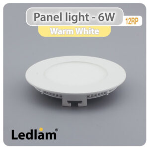 LED Panel Light 6W Round 12RP
