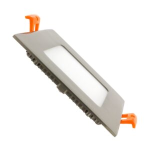 LED Panel Light 6W Square 1212SP brushed steel