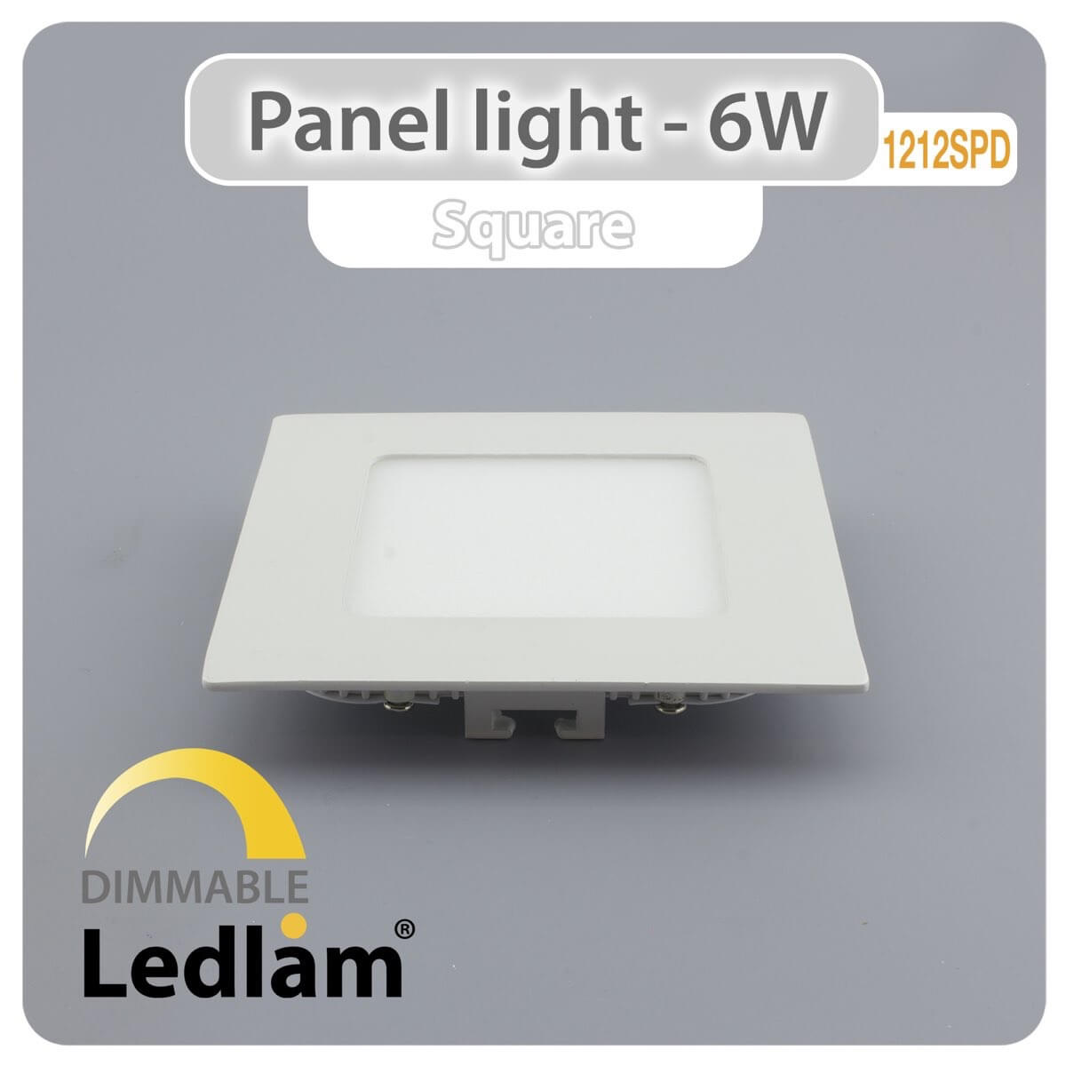 LED Panel Light 6W Square 1212SPD - dimmable