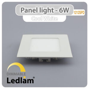 LED Panel Light 6W Square 1212SPD - dimmable