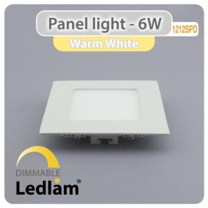 LED Panel Light 6W Square 1212SPD - dimmable
