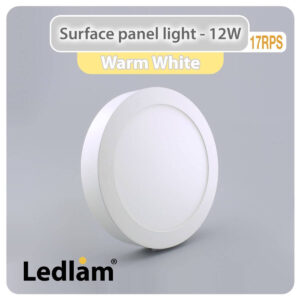 LED Surface Panel Light 12W Round 17RPS
