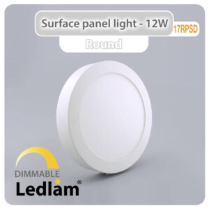 LED Surface Panel Light 12W Round 17RPSD - dimmable