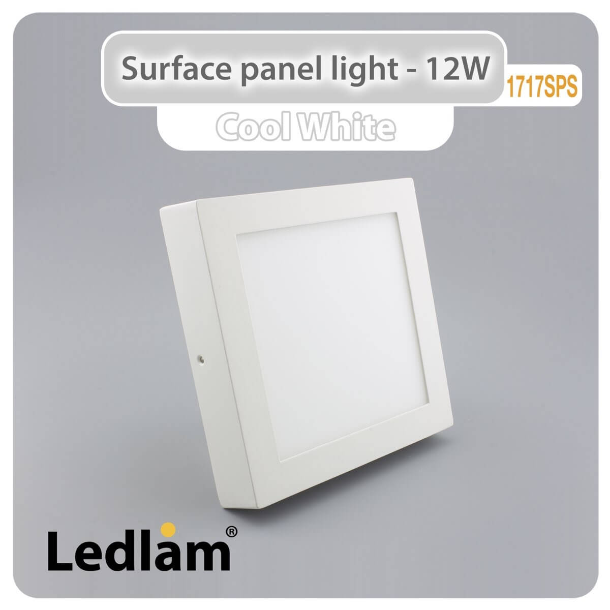LED Surface Panel Light 12W Square 1717SPS