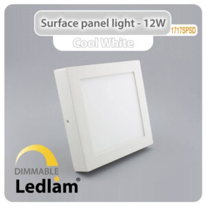 LED Surface Panel Light 12W Square 1717SPSD - dimmable