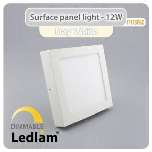 LED Surface Panel Light 12W Square 1717SPSD - dimmable