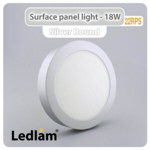 LED Surface Panel Light 18W Round 22RPS silver