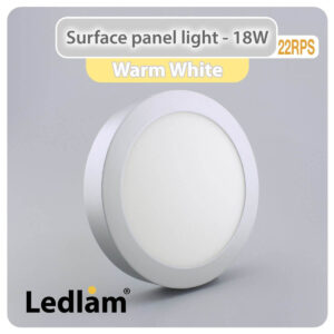 LED Surface Panel Light 18W Round 22RPS silver