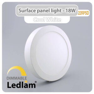 LED Surface Panel Light 18W Round 22RPSD - dimmable