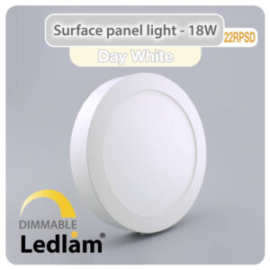 LED Surface Panel Light 18W Round 22RPSD - dimmable