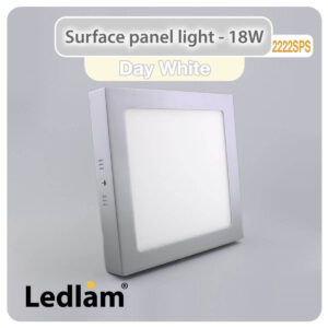 LED Surface Panel Light 18W Square 2222SPS silver