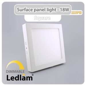LED Surface Panel Light 18W Square 2222SPSD - dimmable