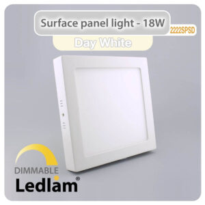 LED Surface Panel Light 18W Square 2222SPSD - dimmable